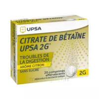 Citrate De Betaïne Upsa 2 G Comprimés Effervescents Sans Sucre Citron 2t/10 à Chalon-sur-Saône