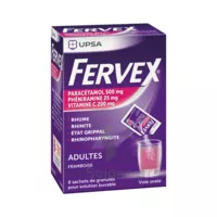 Fervex Etat Grippal Paracetamol/vitamine C/pheniramine Adultes Framboise, Granulés Pour Solution Buvable En Sachet à Chalon-sur-Saône